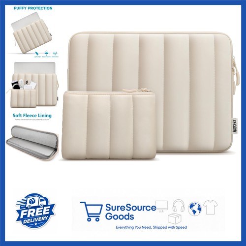 Beige inch laptop - beige, sleeve