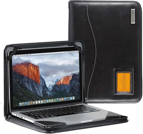 Broonel black leather contour - black,