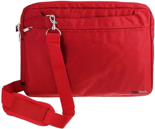 Navitech red laptop - red,